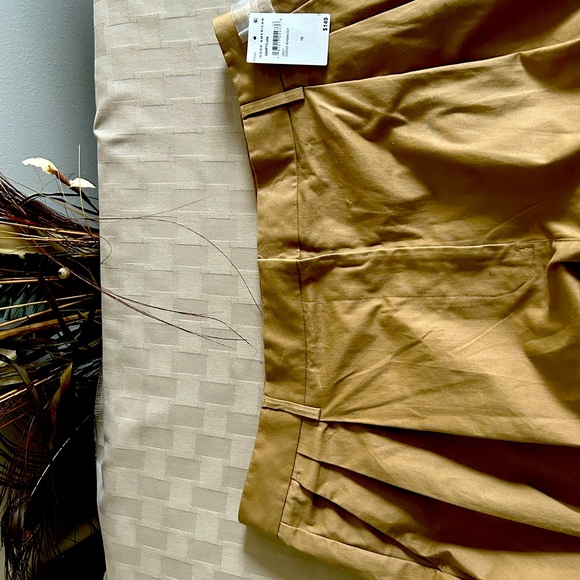 Good American Good 90’s Pleated High Rise Wide Leg Pant in Khaki - Picture 6 of 15